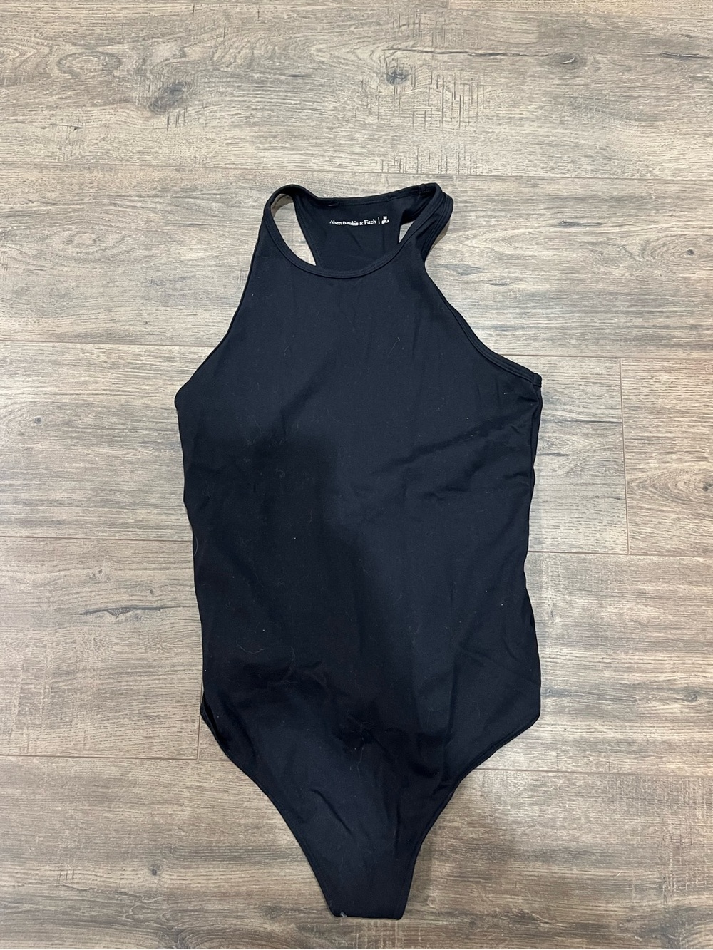 Abercrombie & Fitch Black One-Piece High Neck Bodysuit